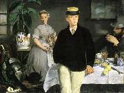 Edouard Manet Fruhstuck im Atelier painting
